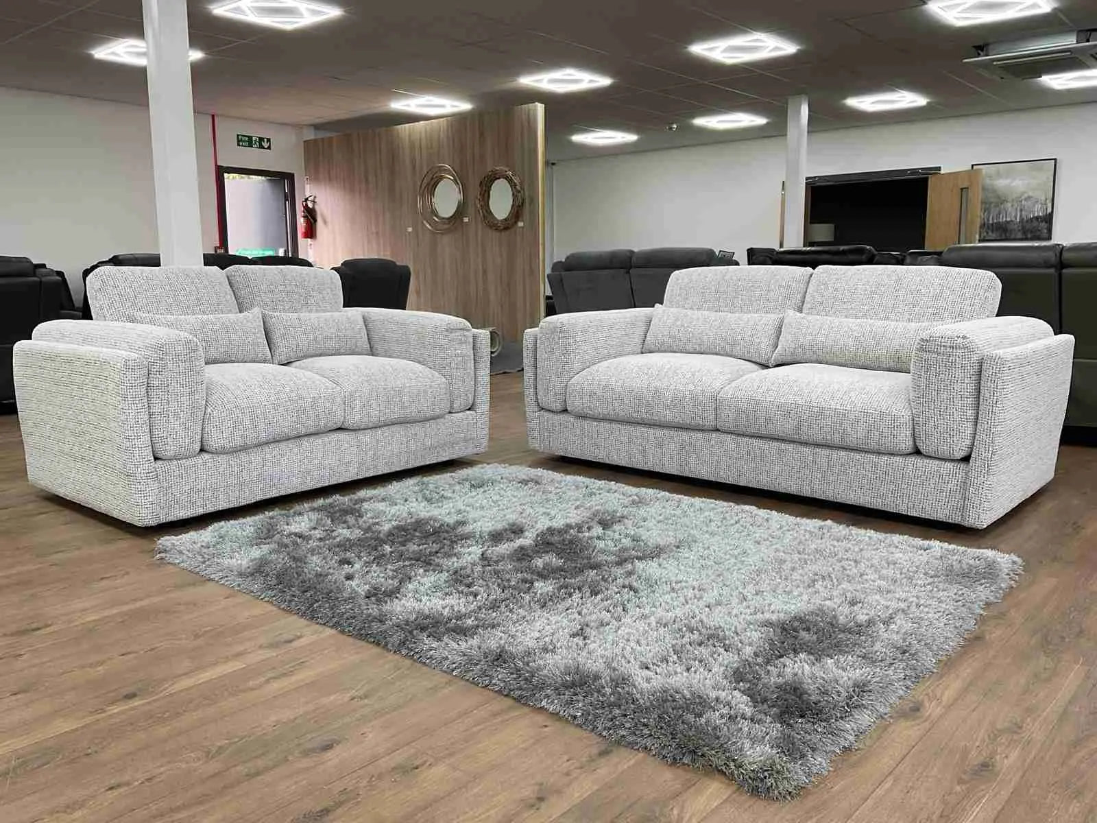 Bari 3+2 Sofa Set - Grey