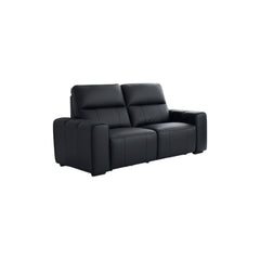 Bellagio Genuine Leather Electric Recliner 2 Seater Sofa - Black