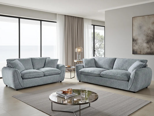 Berlin 3+2 Seater Sofa Set - Grey