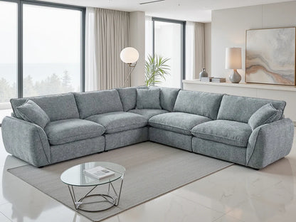Berlin Large Corner Sofa - Grey