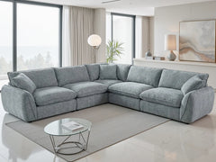 Berlin Large Corner Sofa - Grey