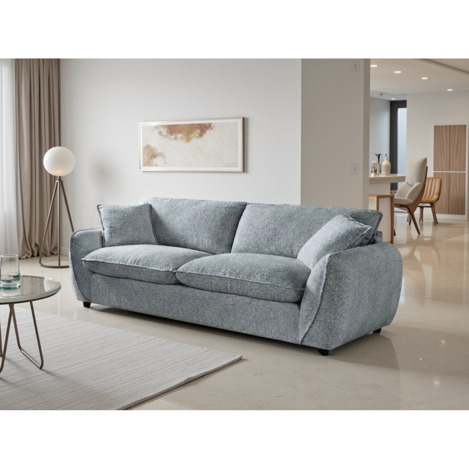 Berlin 3 Seater Sofa - Grey