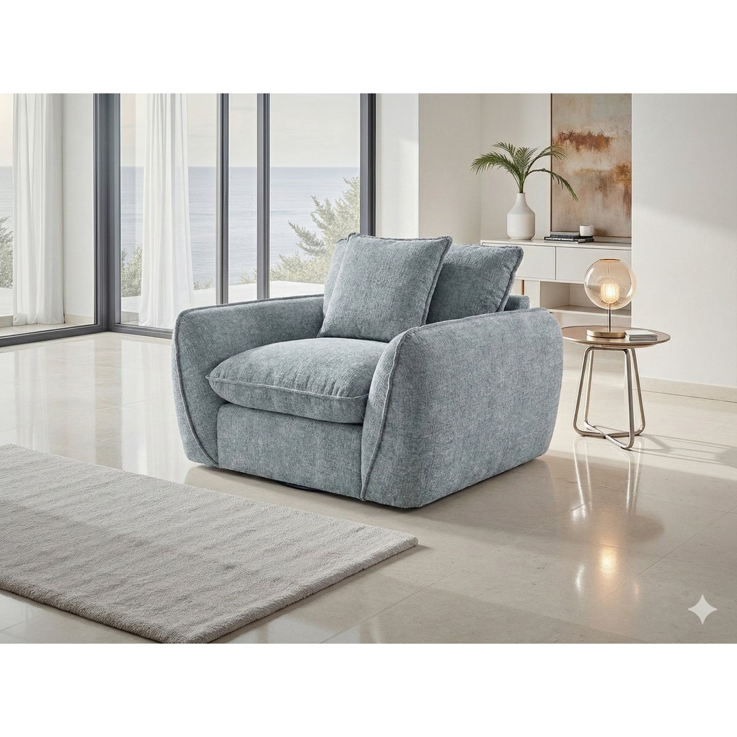 Berlin Armchair Sofa  - Grey