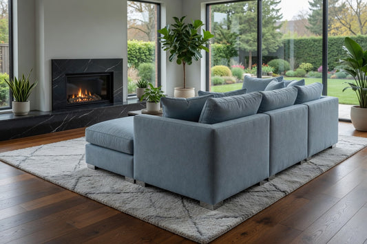 Bishop Alaska Sky U Shape Sofa