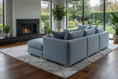 Bishop Alaska Sky U Shape Sofa