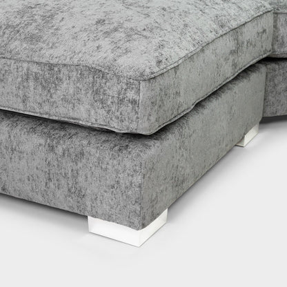 Bishop Scatterback Alaska Platinum U Shape Sofa
