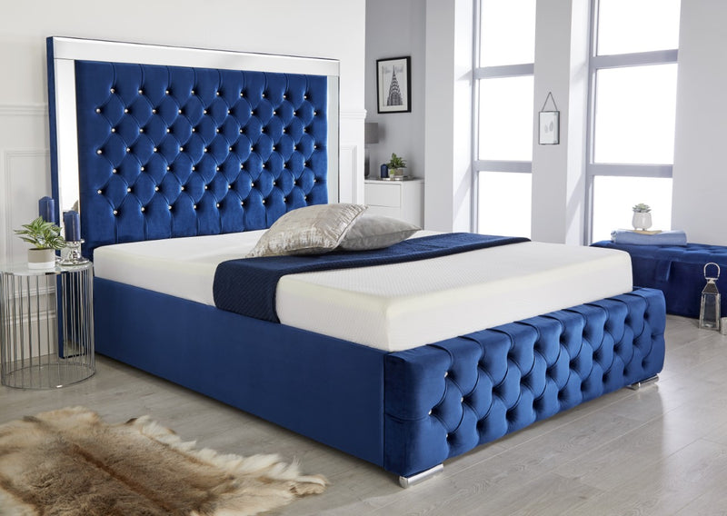 Retro Mirror Bed Frame