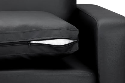 Box 3 Seater Sofa - Black