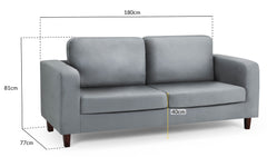 Box Sofa Fabric 3 Seater