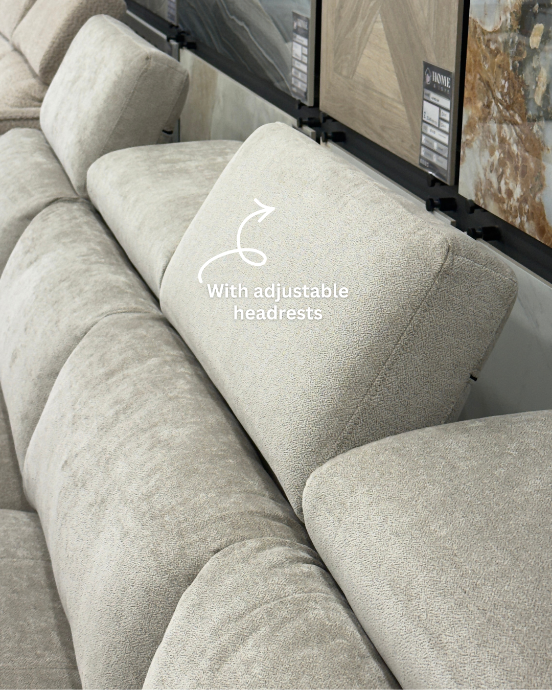 Alaya Storage U Shape Sofabed - Beige