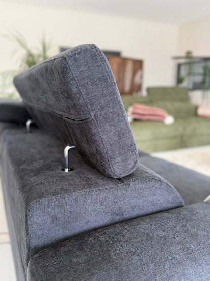 Dakota 3 Seater Electric Sofa Bed - Black