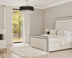 Lorenzo Luxe Bed Frame | Accent Piping | Contrast