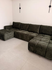 Shanghai Luxury U Shape Sofa Bed - Green
