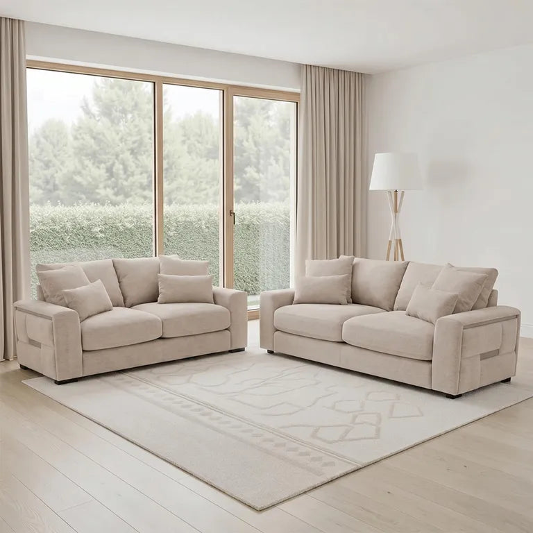 Jupiter 3+2 Seater Sofa - Beige