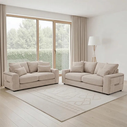 Jupiter 3+2 Seater Sofa - Beige