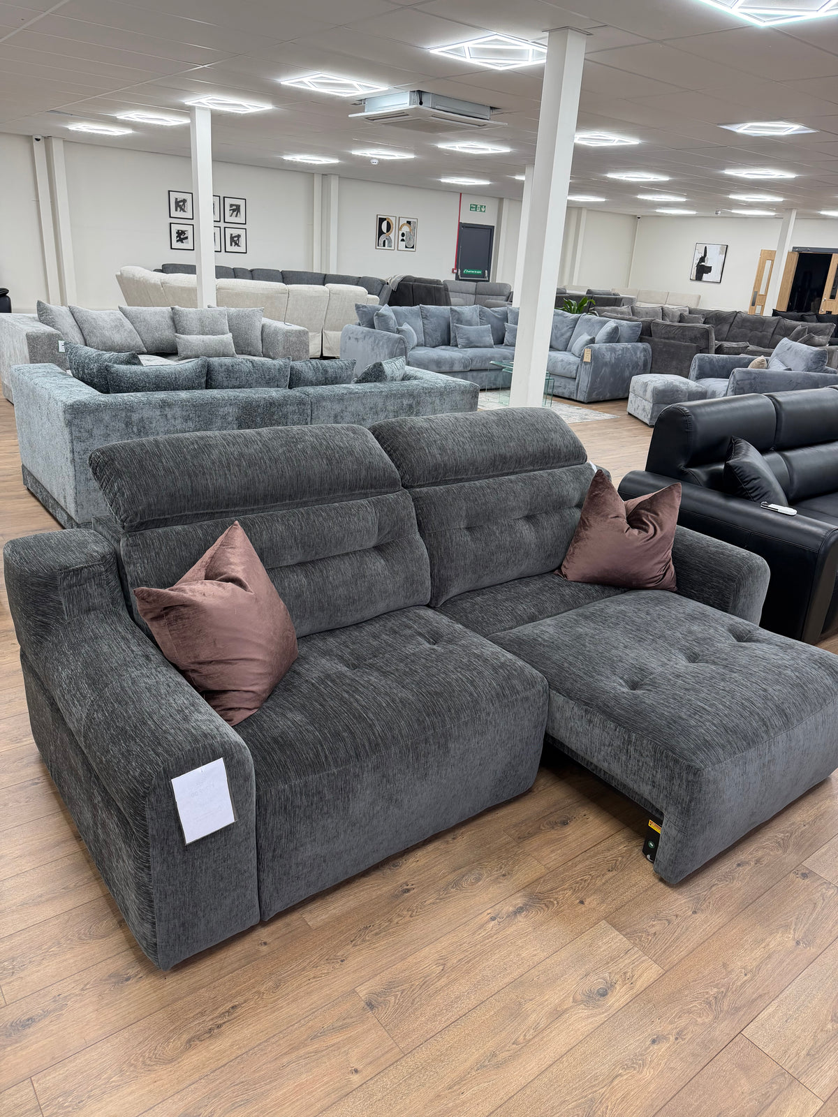 Harrison Electric Sofa Bed - Charcoal