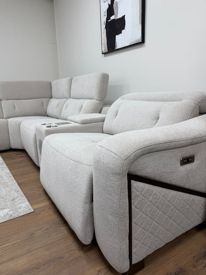 Oscar Power Modular Corner Sofa - Beige