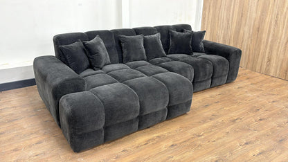 Jacob Sofa Charcoal Left Hand - EX DISPLAY