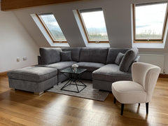 Carnaby Boucle U Shape Corner Sofa