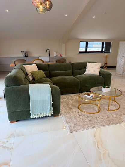 Chicago Sofa Green Modular Corner Sofa