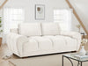 Azzuro 2 Seater Velvet Sofa - Cream - Plush Upholstered