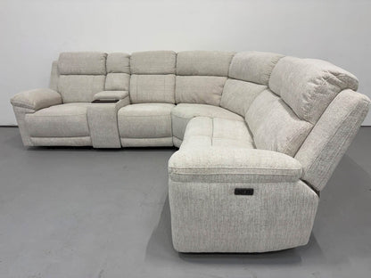 Owen Electric Recliner Modular Corner Sofa - Beige