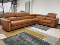 Somerville Electric Recliner Corner Sofa - Tan