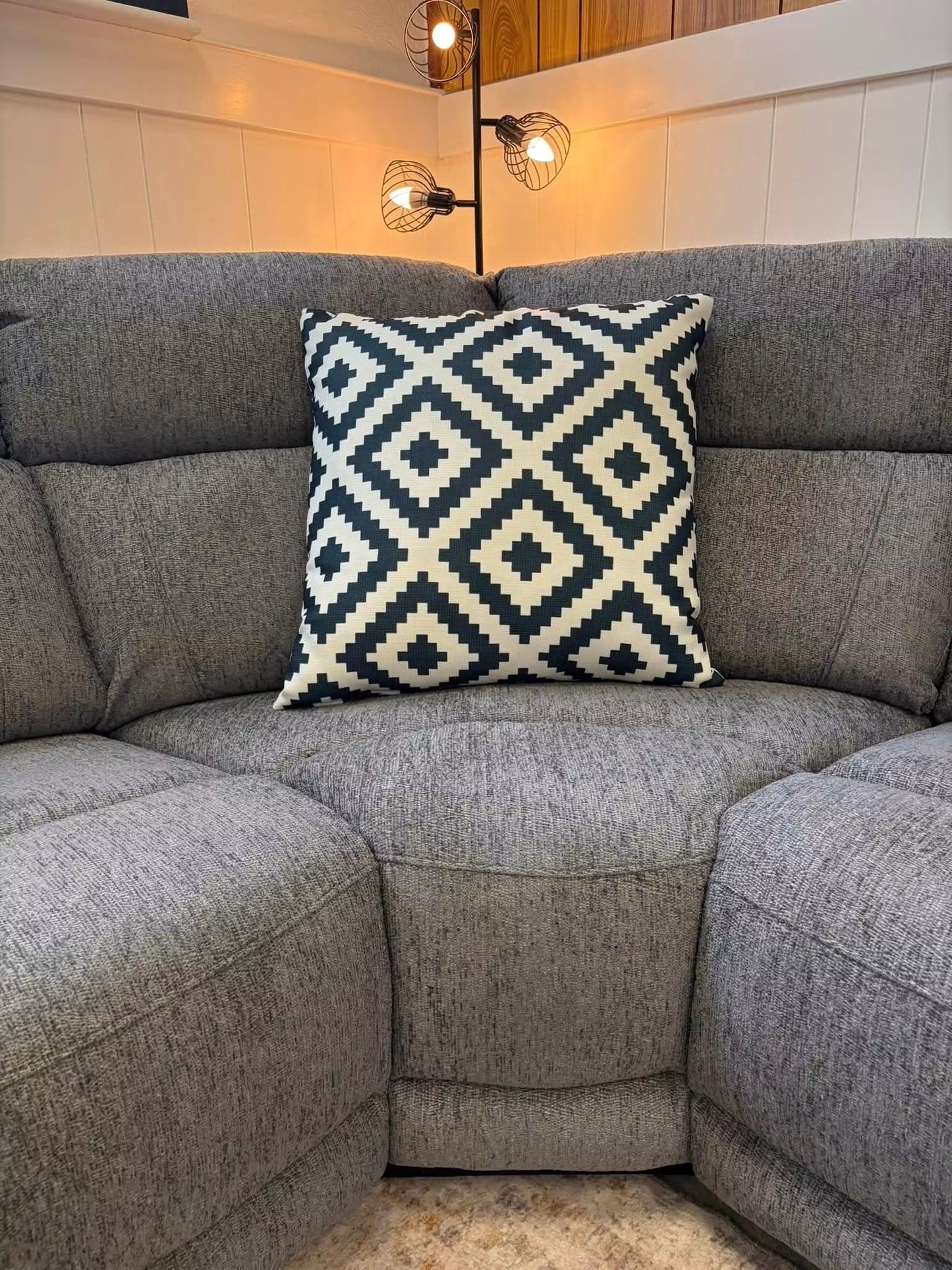 Owen Electric Recliner Modular Corner Sofa - Grey