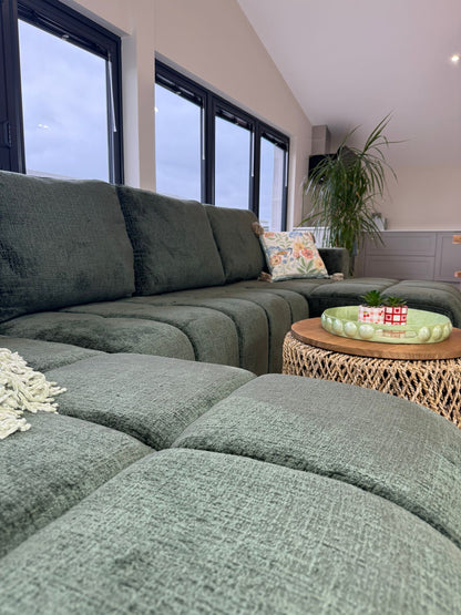 Shanghai Luxury U Shape Sofa Bed - Green