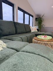 Shanghai Luxury U Shape Sofa Bed - Green