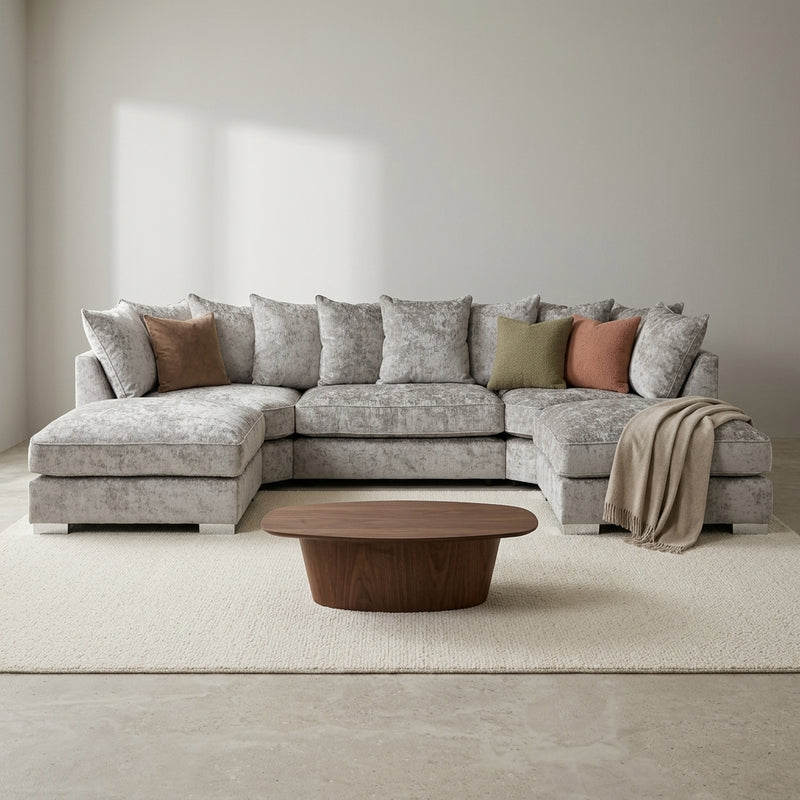 Bishop Scatterback Alaska Truffle U Shape Sofa