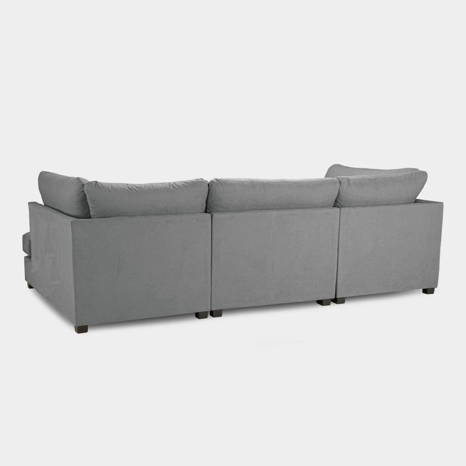Carnaby Sofa Plush Grey U Shape Corner