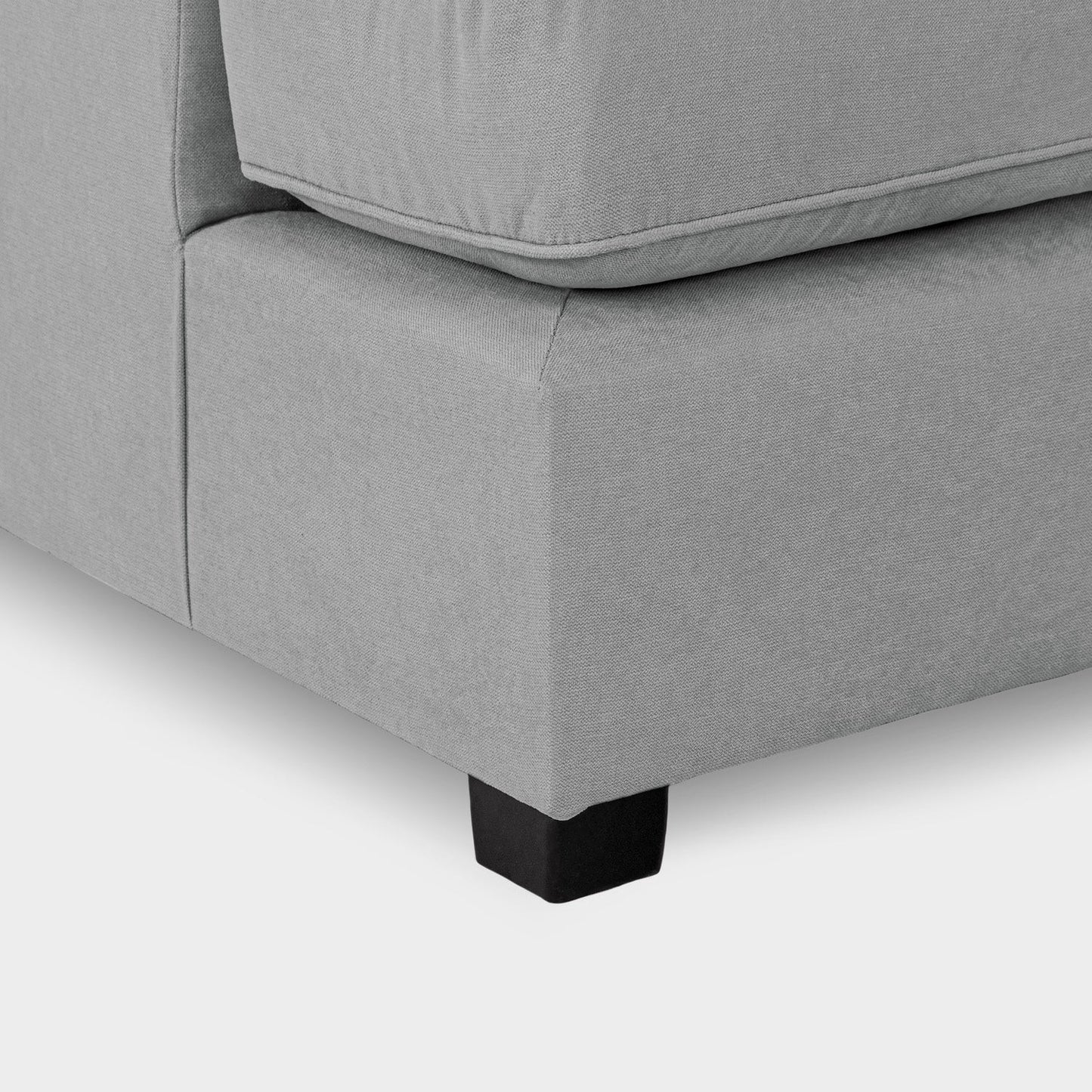 Carnaby Sofa Plush Grey U Shape Corner