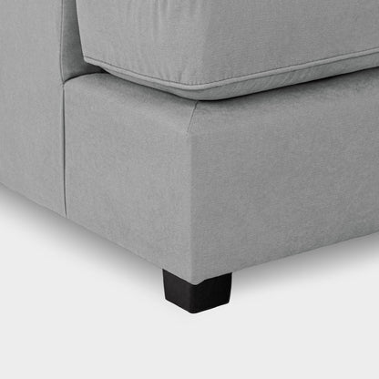 Carnaby Sofa Plush Grey U Shape Corner