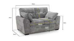 Carney Sofa 2 Seater  - Grey