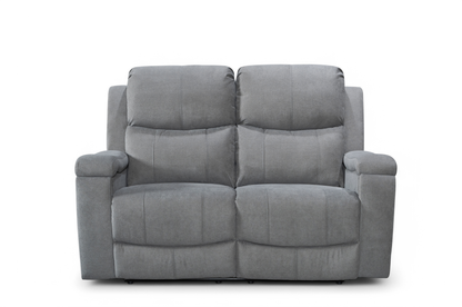 Visconti Manual Recliner Sofa - Dark Grey Chenille - Image 7