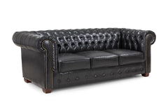Chesterfield 3 Seater Sofa Black