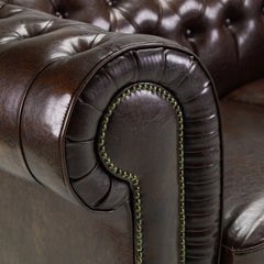 Chesterfield Sofa Antique Armchair Brown
