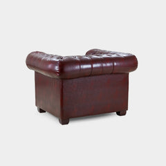 Chesterfield Sofa Oxblood Armchair Red