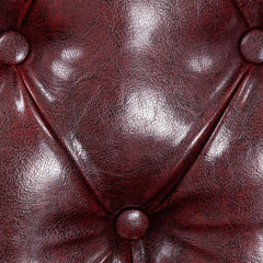 Chesterfield Sofa Oxblood Armchair Red