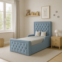Chesterfield Upholstered Kids Bed Frame