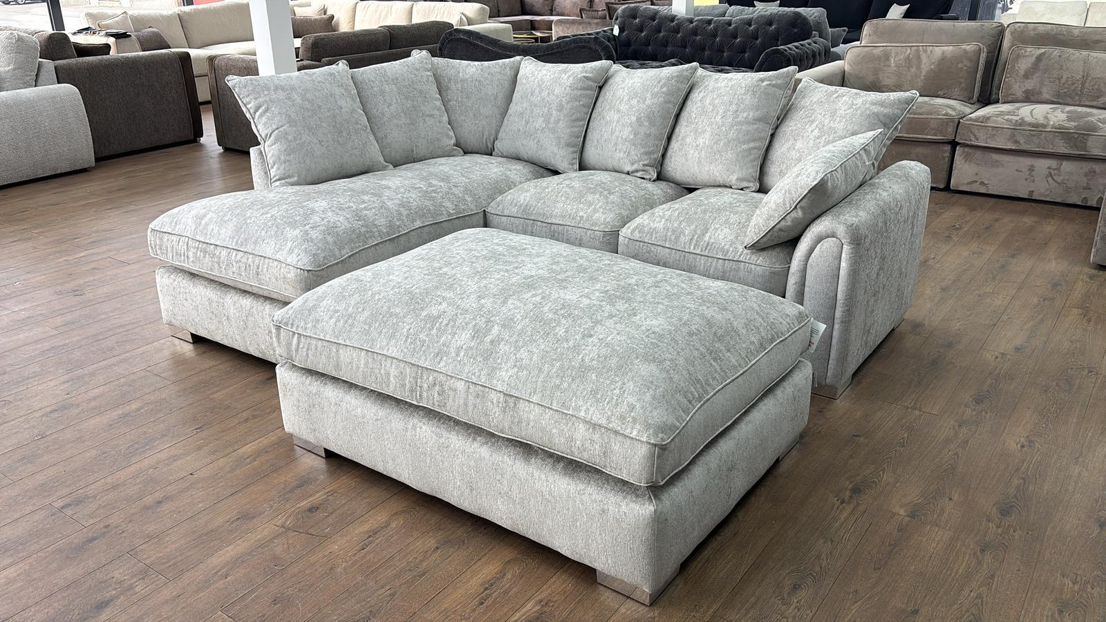 Chiswick Chaise Corner Sofa With Free Footstool