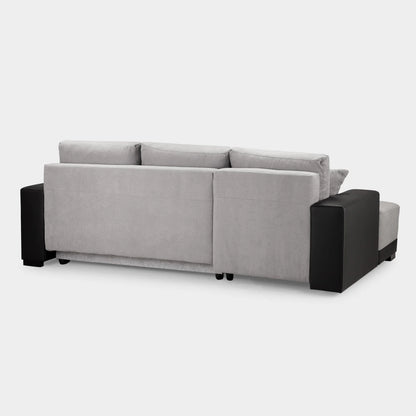 Cimiano Sofa Bed Black/Grey Left Hand Facing Corner