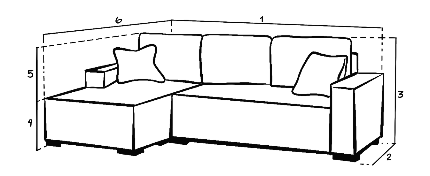 Cimiano Sofa Bed Grey Left Hand Facing Corner