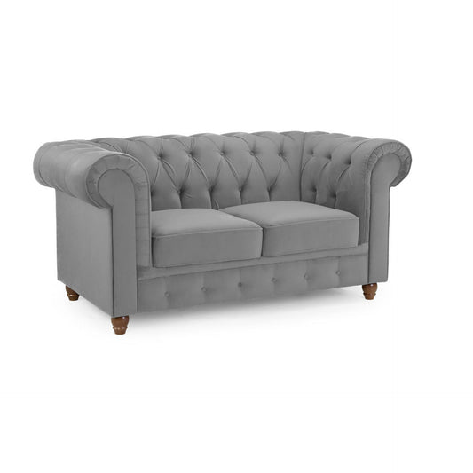 Codd Plush 2 Seater Sofa - Grey