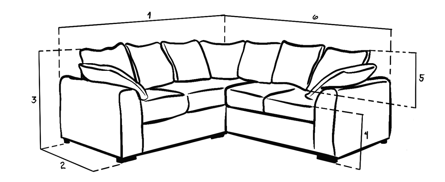 Colbee Sofa Blue Large Corner