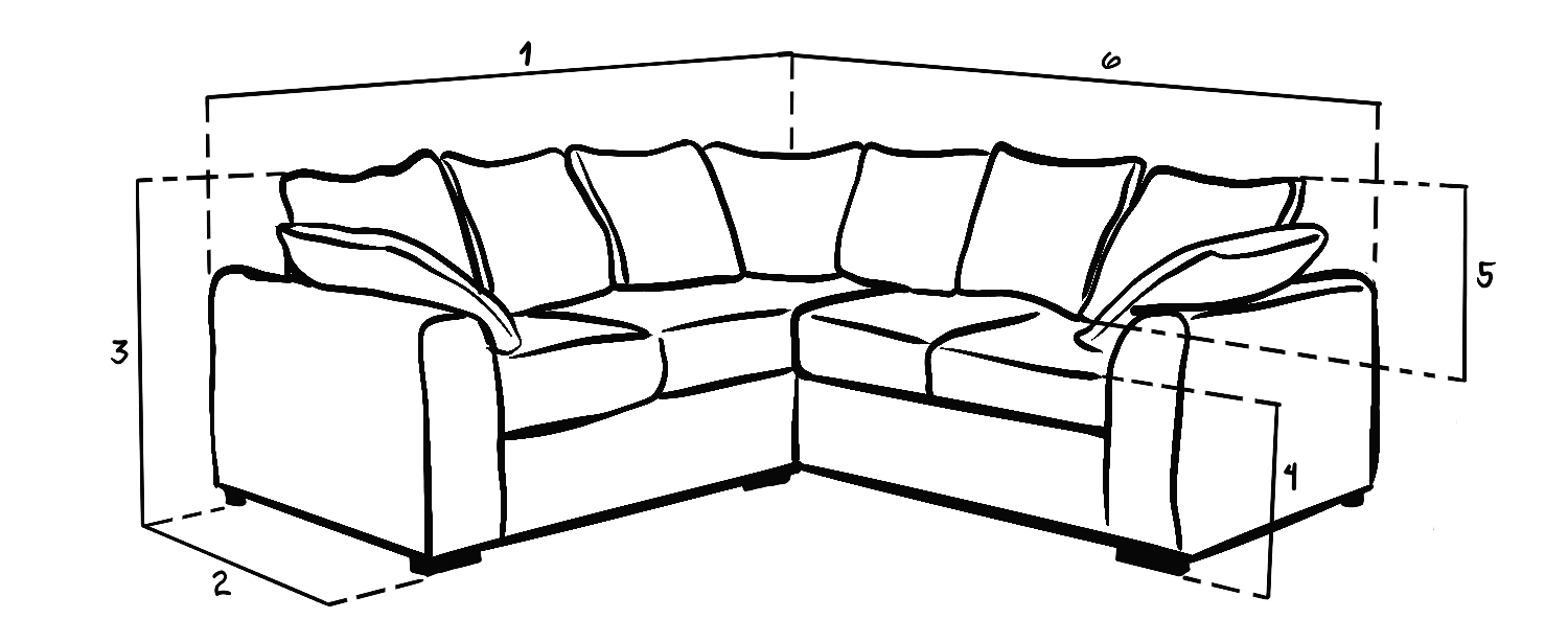 Colbee Sofa Grey Large Corner