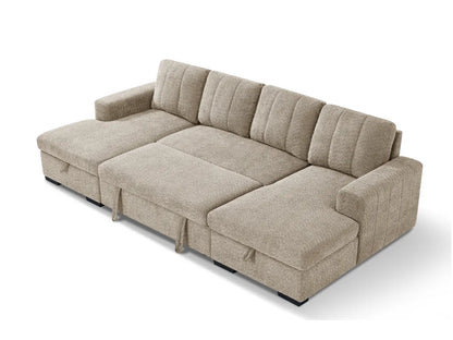 Como U Shape Corner Sofabed - Beige
