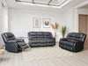 Conrad Manual Recliner 3+2+1 Seater Sofa - Black