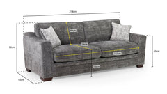 Cotati Sofa 4 Seater  - Grey
